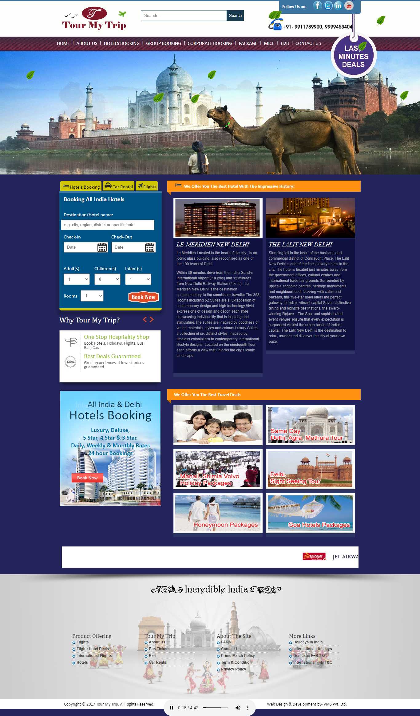 Website layout